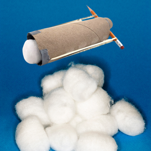 Cotton Ball Launcher Craft